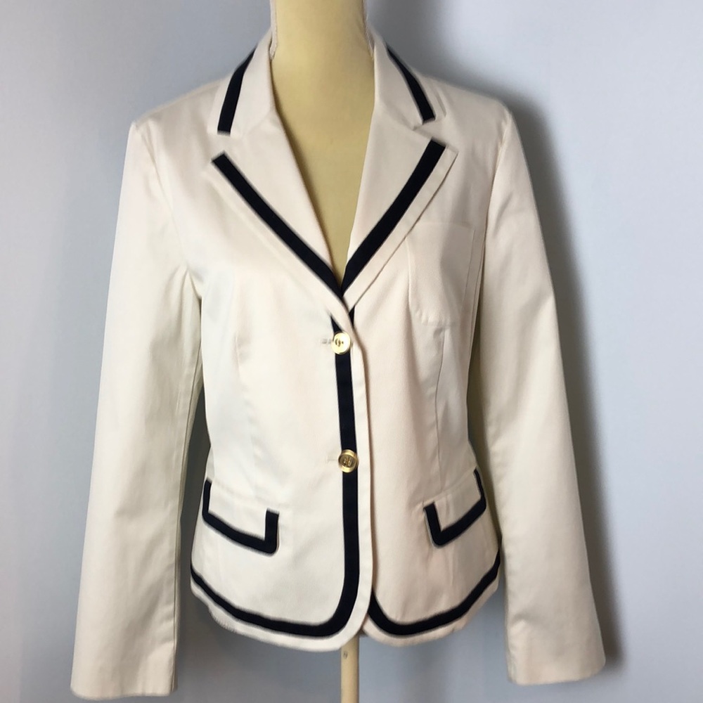 Talbots Off White Classic Blazer 12